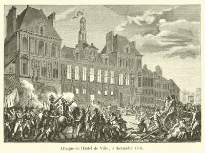 Angriff auf das Hôtel de Ville, 9. Thermidor 1794 von French School
