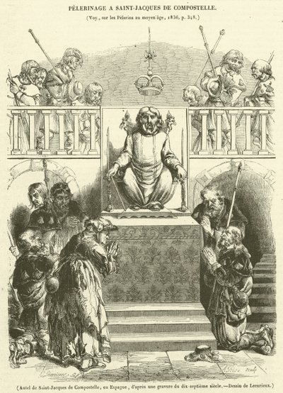 Altar von Santiago de Compostela, in Spanien von French School
