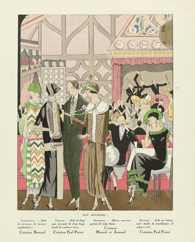 Aux Accacias, aus Art-Gout-beaute, veröffentlicht 1924 von French School