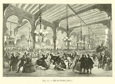Bal du Prado, 1855 von French School