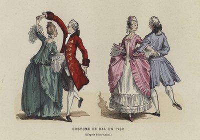Ballkostüm, 1762 von French School