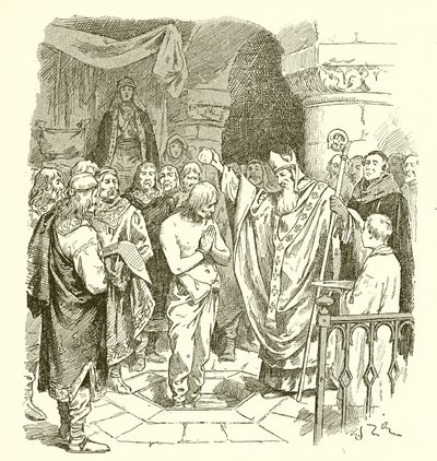 Taufe von Chlodwig von French School