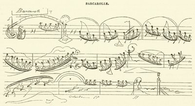 Barcarolle (Gravur) von French School