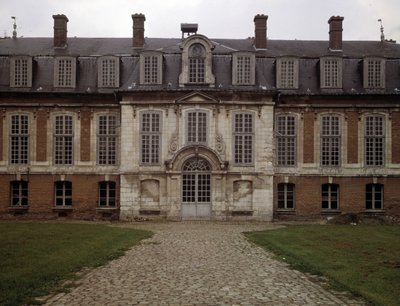 Barockarchitektur: Fassade des Hôtel des Rams (17. Jahrhundert), Abbeville, Somme (80) von French School