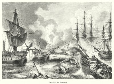 Schlacht von Navarin von French School