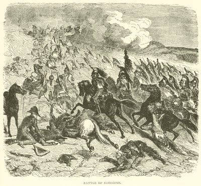 Schlacht von Borodino (Gravur) von French School