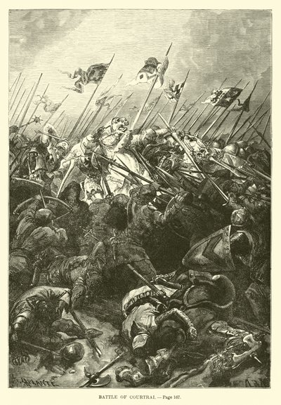 Schlacht von Courtrai von French School