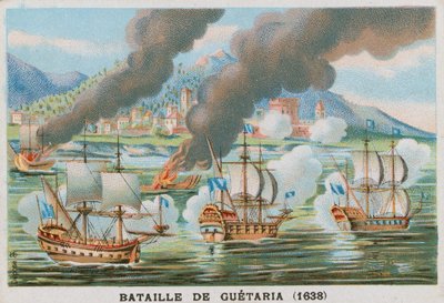 Schlacht von Guetaria, 1638 von French School