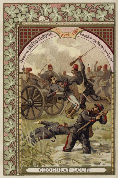 Schlacht von Karavan-Serai, Griechisch-Türkischer Krieg, April 1897 von French School