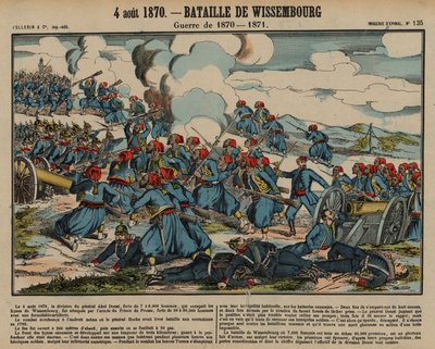 Schlacht von Wissembourg, Deutsch-Französischer Krieg, 4. August 1870 von French School