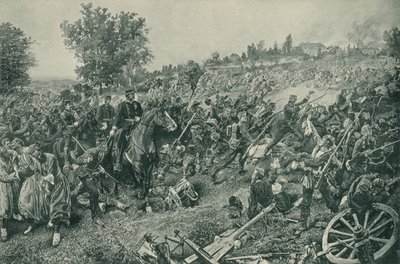 Schlacht bei Wörth, Deutsch-Französischer Krieg, 6. August 1870 von French School