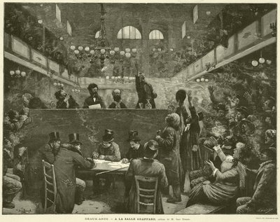 Schöne Künste, In der Salle Graffard, Gemälde von M. Jean Béraud von French School