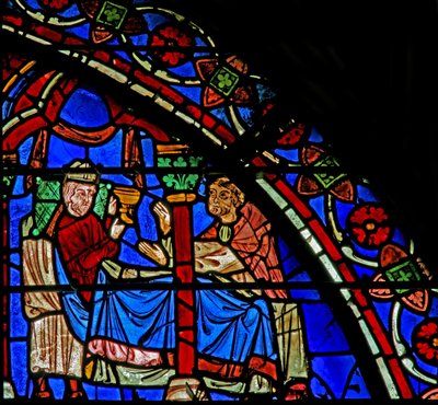 Bischof Pappolus - im St. Cheron Fenster von French School