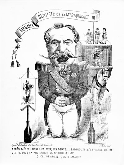 Bismarck, Zahnarzt seiner Majestät Badinguet III, 1871 von French School