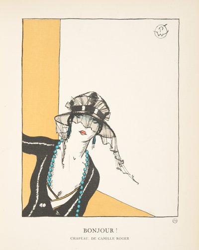 Bonjour!, aus einer Sammlung von Modeplatten von French School