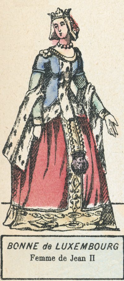 Bonne von Luxemburg, Frau von Johann II von French School
