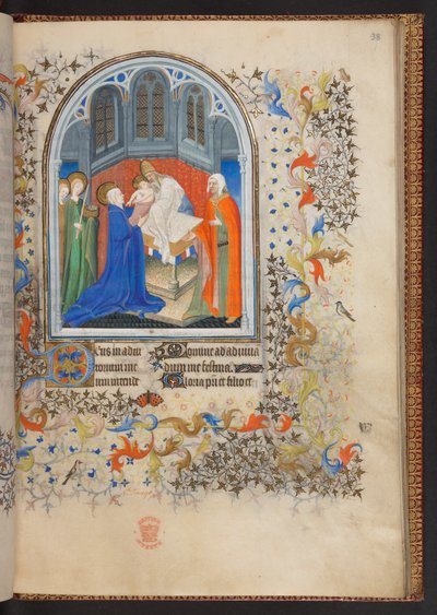 Stundenbuch, Add MS 32454 f.38r, Frankreich von French School