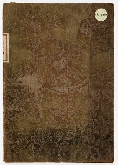 Buch der Etikette des Herzogspalastes von Lucca, Lucca, 1805 (bestickter Stoff & Papier) von French School
