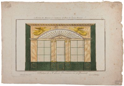 Boutique von M. Lescot, Apotheker, rue de Gramont, Paris von French School