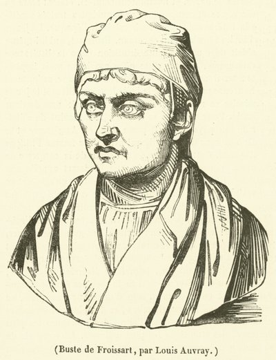 Büste von Froissart (Gravur) von French School