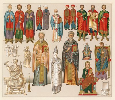 Byzantinische Tracht von French School