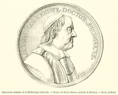 Münzkabinett der Kaiserlichen Bibliothek, Jacques de Sainte-Beuve, Medaille von Bertinet (Gravur) von French School