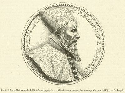 Münzkabinett der Kaiserlichen Bibliothek, Gedenkmedaille des Dogen Memmo von French School