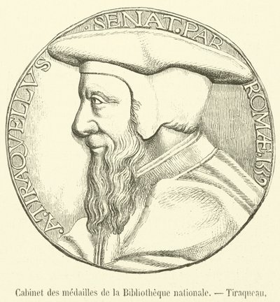 Medaillenkabinett der Nationalbibliothek, Tiraqueau von French School