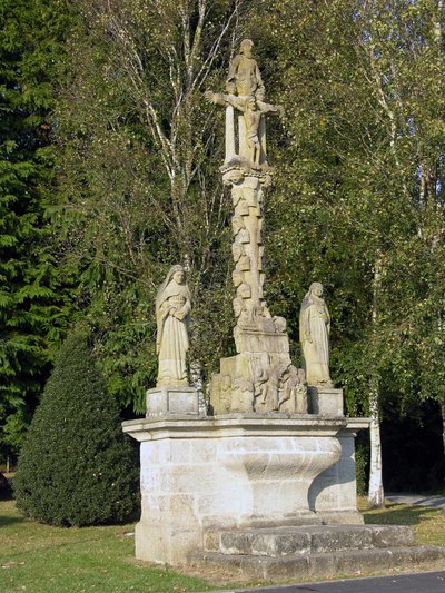 Kalvarienberg, geschnitzt von den Cabedoche Brüdern, 1827 von French School