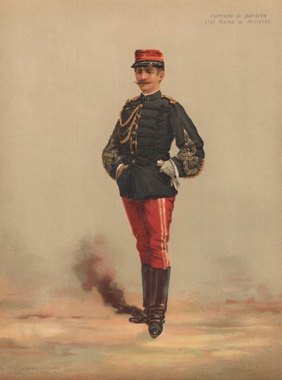 Hauptmann der Zuaven, Stab des Ministers von French School