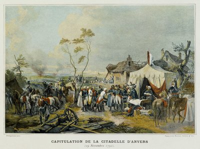 Kapitulation der Zitadelle von Antwerpen (Flandern, Belgien), 29. November 1792 von French School