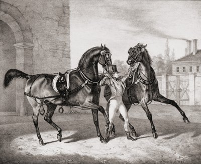 Kutschpferde für den König von England, 1836 von French School