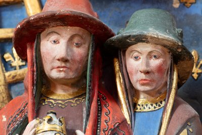 Kathedrale Notre-Dame. Innenansicht. Epitaph von Jean de Libourc. 1470. (Detail) von French School