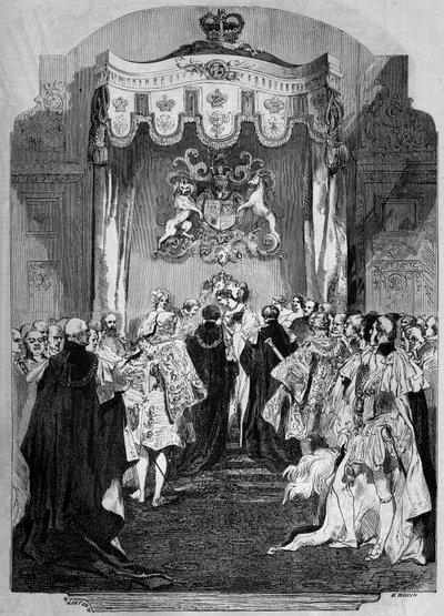 Zeremonie des Hosenbandordens, Schloss Windsor (England) von French School