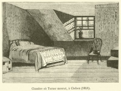 Zimmer, in dem Turner starb, in Chelsea von French School