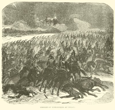 Angriff der Kürassiere bei Eylau (Gravur) von French School