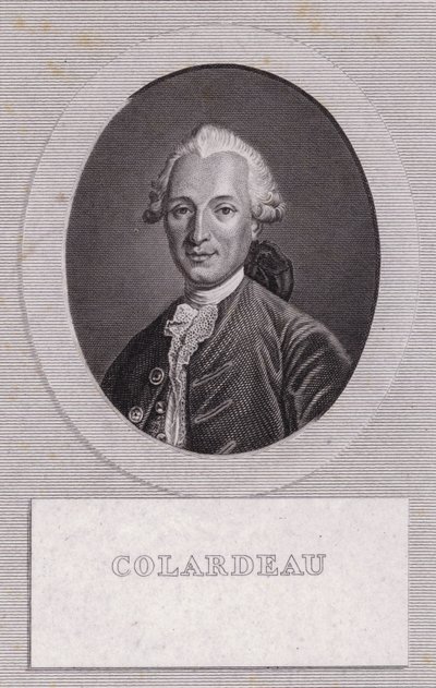 Charles-Pierre Colardeau, französischer Dichter (Stich) von French School