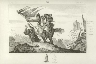 Karl Martell in der Schlacht von Tours, 732 von French School