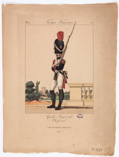 Chasseur der kaiserlichen Garde, französische Truppen Nr. 4 von French School