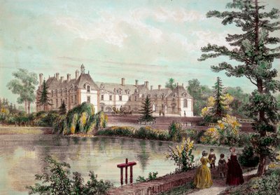 Schloss der Loire: Ansicht des Schlosses La Seilleraye in Carquefou von French School