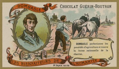 Chocolat Guérin-Boutron Werbekarte, Christophe Mathieu de Dombasle von French School