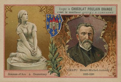 Chocolat Poulain Orange Sammelkarte von French School