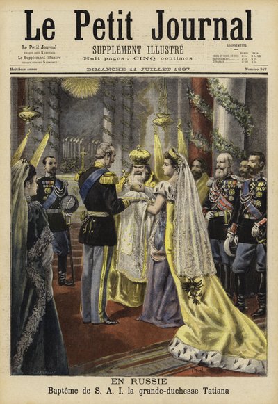 Taufe der Großfürstin Tatiana von Russland, 1897 von French School