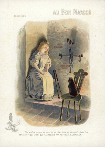 Aschenputtel, schlafend von French School