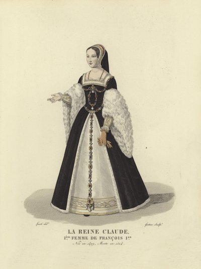 Claude von Bretagne, erste Ehefrau von König Franz I. von Frankreich von French School