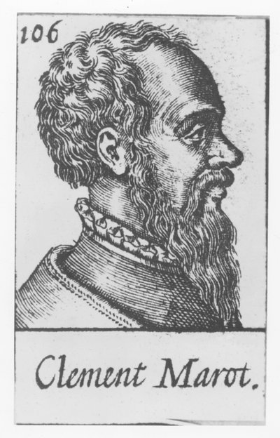 Clément Marot (Stich) von French School
