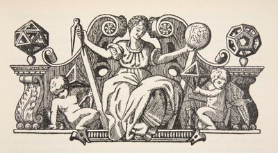 Kopie einer Titelillustration aus Theatrum Instrumentorum de Besson, Kopie von Boris Mestchersky, Illustration aus Histoire de la Nation Francaise, Sciences, Bände I & II, von Gabriel Hanotaux von French School
