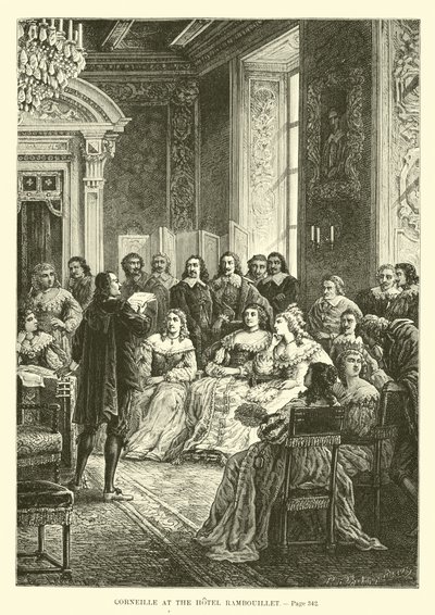 Corneille im Hotel Rambouillet von French School