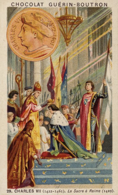 Krönung von Karl VII. von Frankreich in Reims von French School