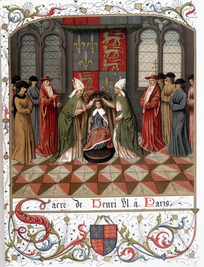 Krönung von Heinrich VI. in Paris im Jahr 1431 von French School
